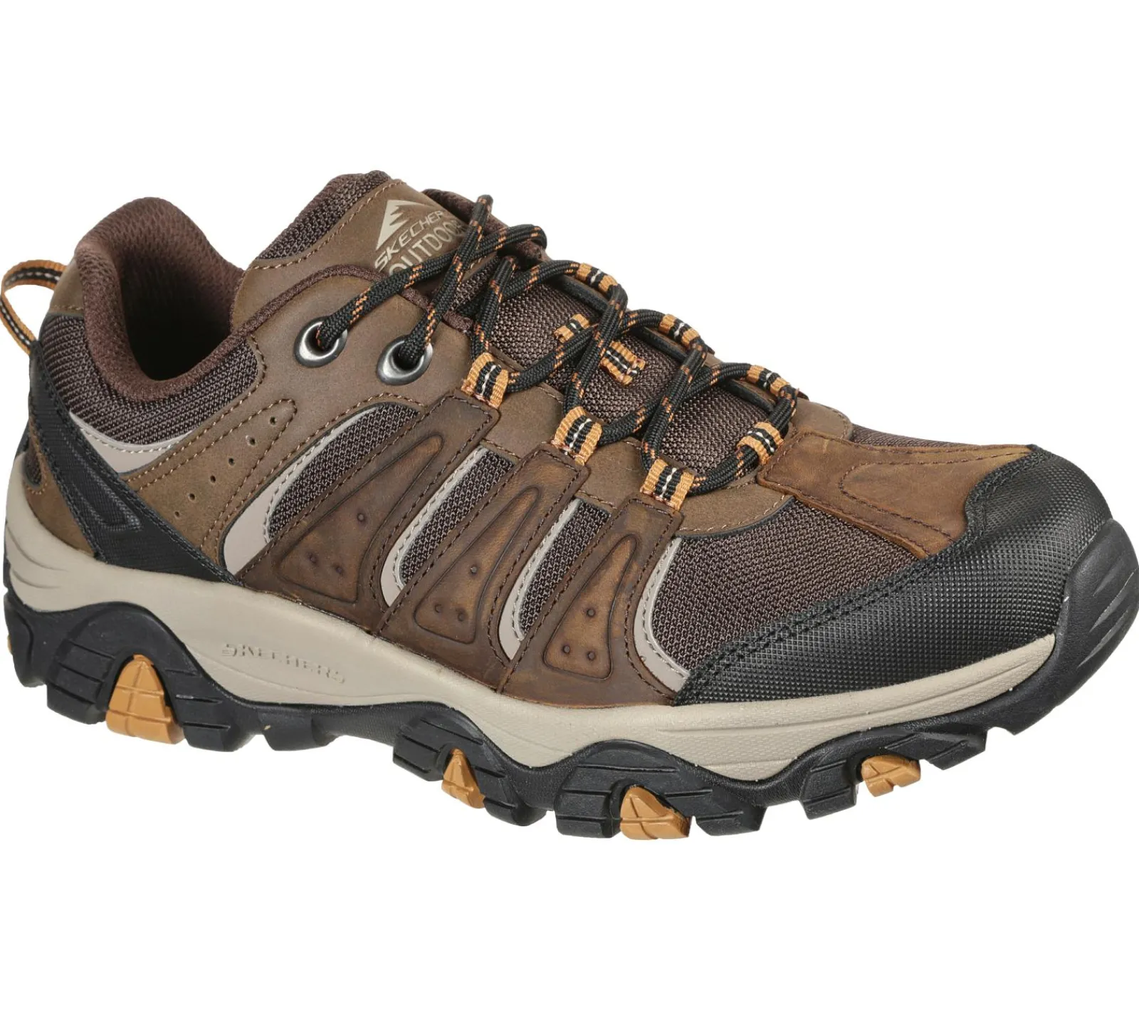 Sapatos Com Atacadores|Sapatilhas-SKECHERS Relaxed Fit: Pine Trail - Kordova CASTANHO
