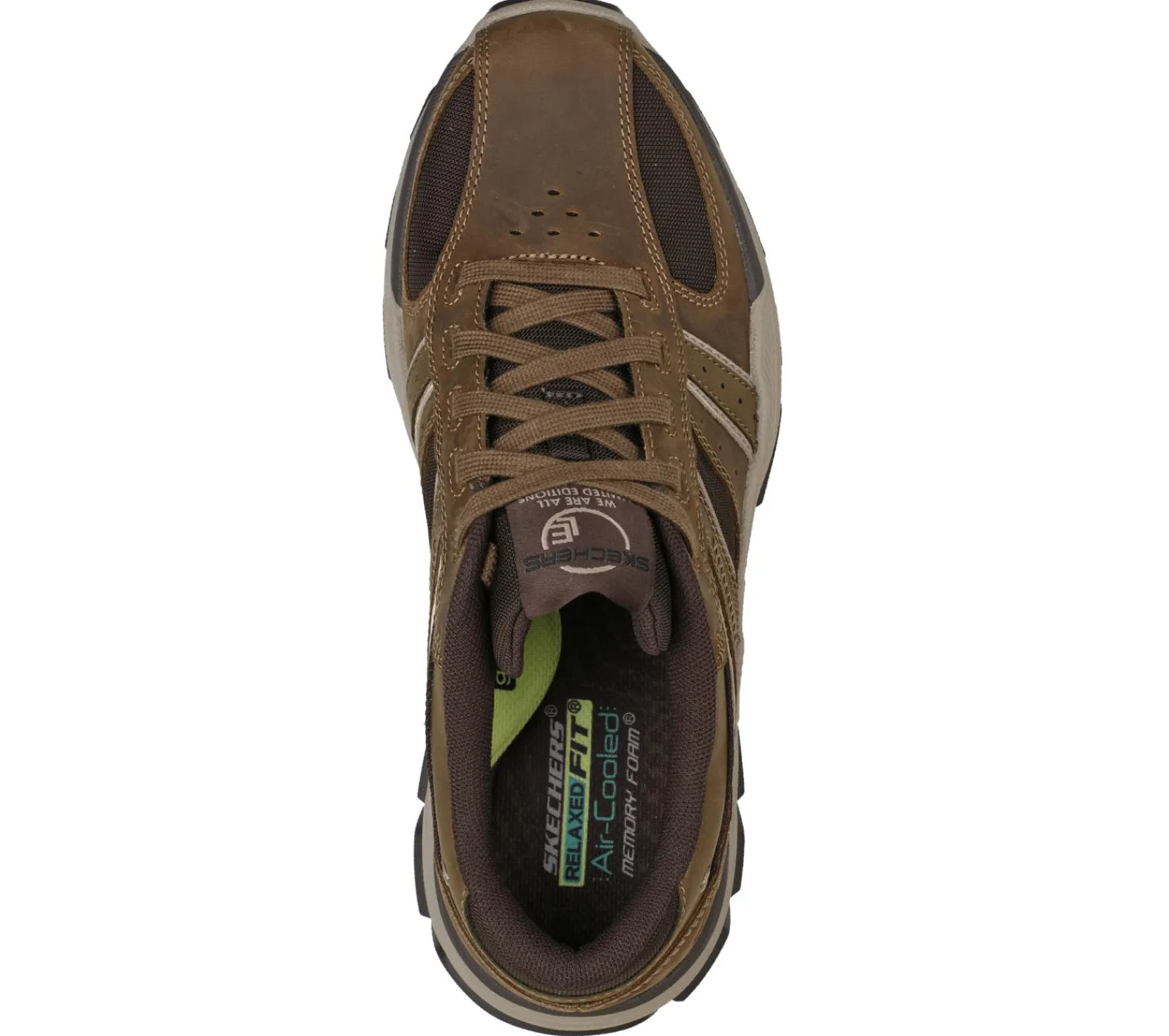 Sapatos Com Atacadores-SKECHERS Relaxed Fit: Respected - Edgemere CASTANHO DESERTO