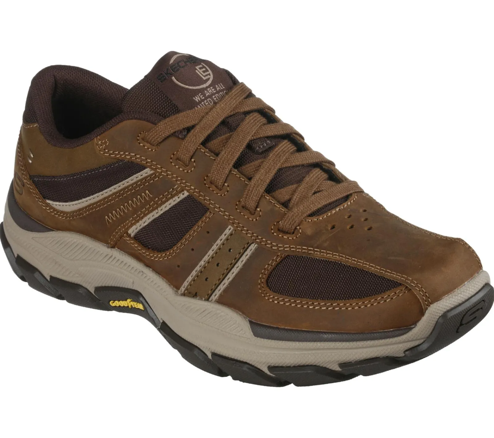 Sapatos Com Atacadores-SKECHERS Relaxed Fit: Respected - Edgemere CASTANHO DESERTO