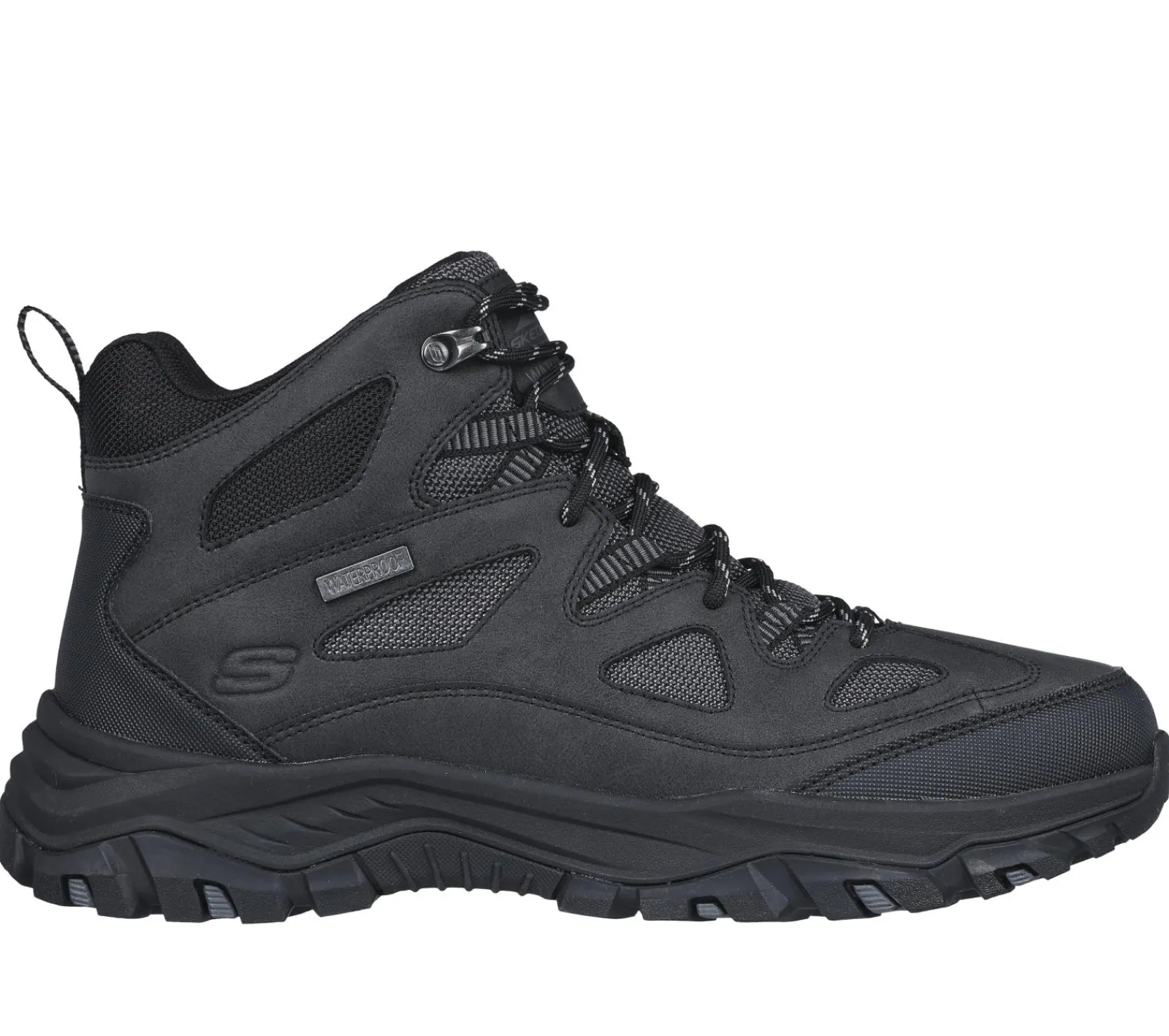 Sapatos Com Atacadores|Botas-SKECHERS Relaxed Fit: Rickter - Bodine PRETO