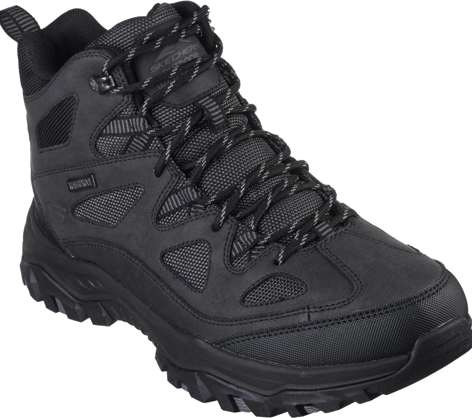Sapatos Com Atacadores|Botas-SKECHERS Relaxed Fit: Rickter - Bodine PRETO