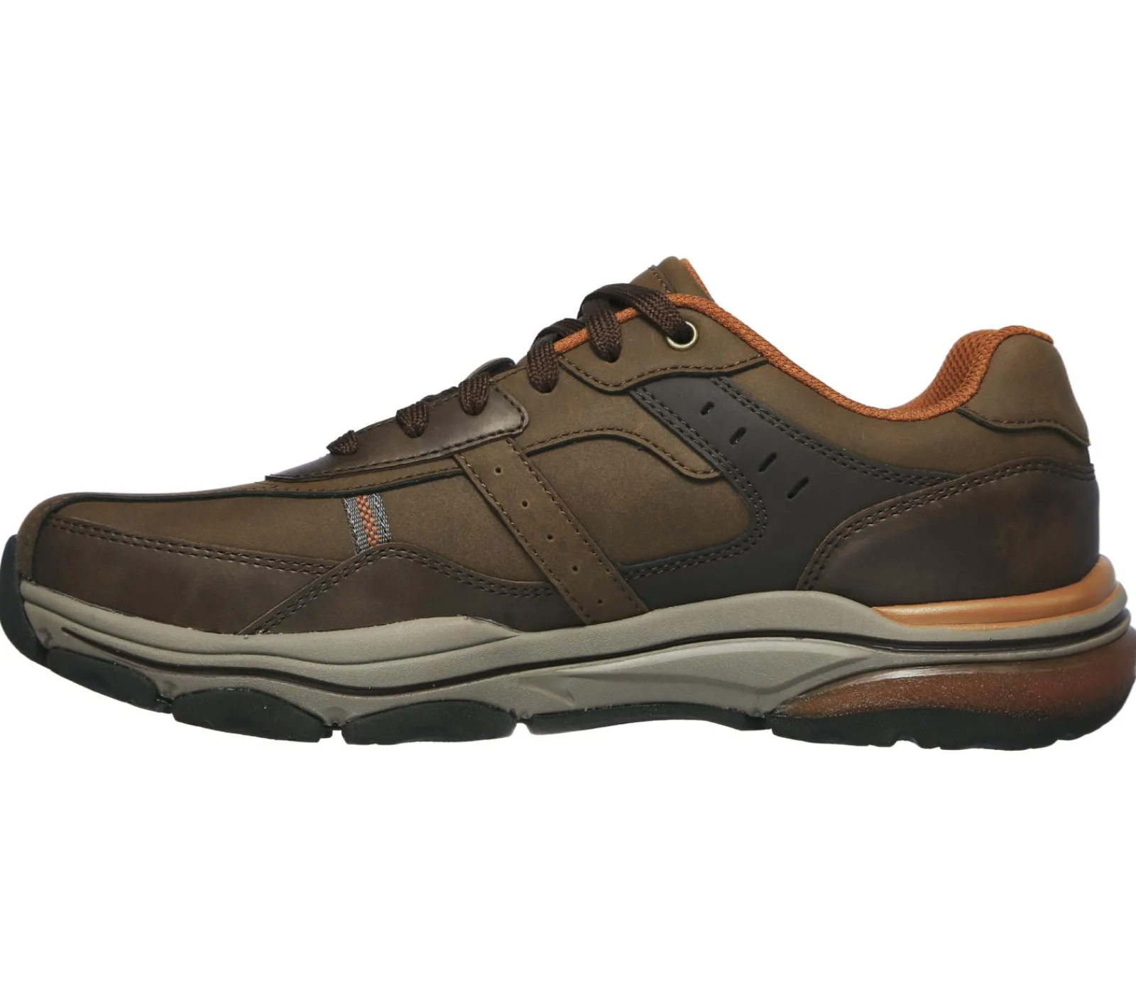 Sapatos Com Atacadores-SKECHERS Relaxed Fit: Romago - Elmen CASTANHO