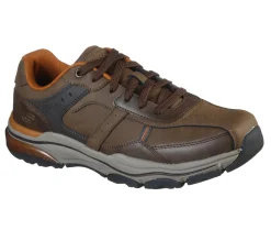 Sapatos Com Atacadores-SKECHERS Relaxed Fit: Romago - Elmen CASTANHO