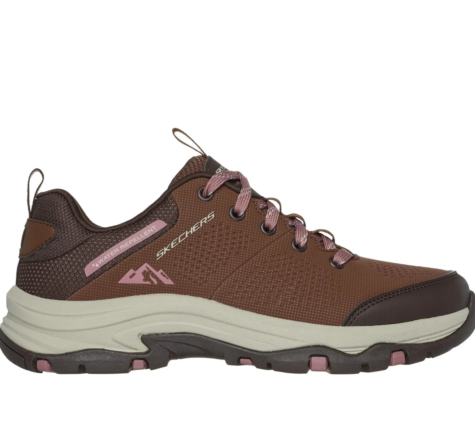 Com Atacadores|Sapatilhas-SKECHERS Relaxed Fit: Trego - Trail Destiny CAMEL / CASTANHO