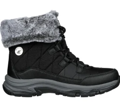 Com Atacadores|Botas-SKECHERS Relaxed Fit: Trego - Winter Feelings PRETO