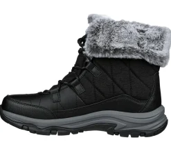 Com Atacadores|Botas-SKECHERS Relaxed Fit: Trego - Winter Feelings PRETO