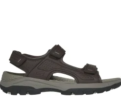 Sandálias-SKECHERS Relaxed Fit: Tresmen - Garo CHOCOLATE
