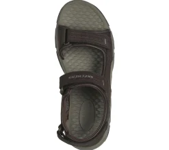 Sandálias-SKECHERS Relaxed Fit: Tresmen - Garo CHOCOLATE