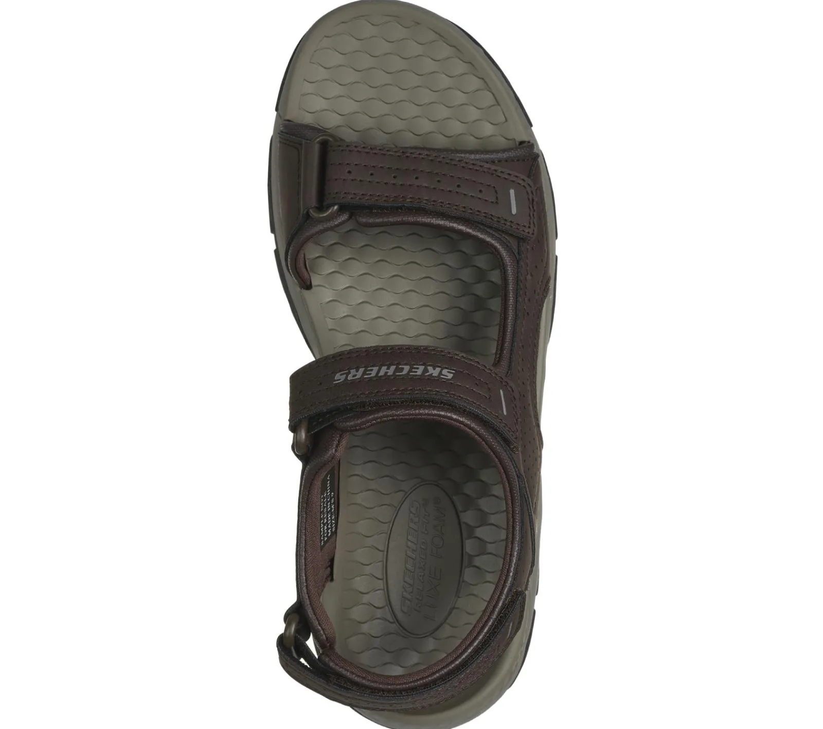 Sandálias-SKECHERS Relaxed Fit: Tresmen - Garo CHOCOLATE