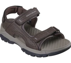 Sandálias-SKECHERS Relaxed Fit: Tresmen - Garo CHOCOLATE