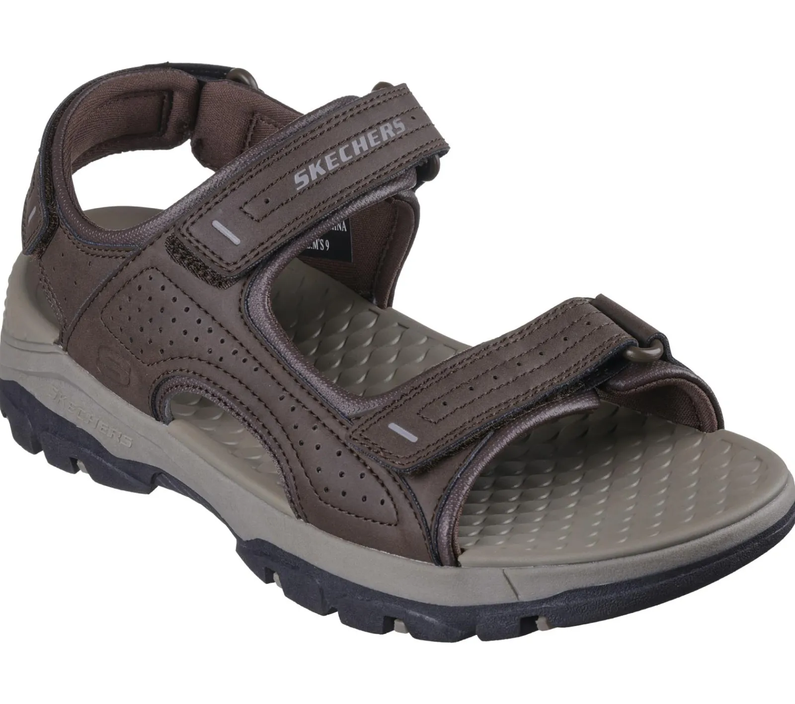 Sandálias-SKECHERS Relaxed Fit: Tresmen - Garo CHOCOLATE