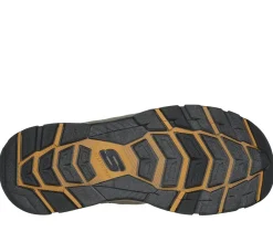 Sandálias-SKECHERS Relaxed Fit: Tresmen - Menard CASTANHO / PRETO