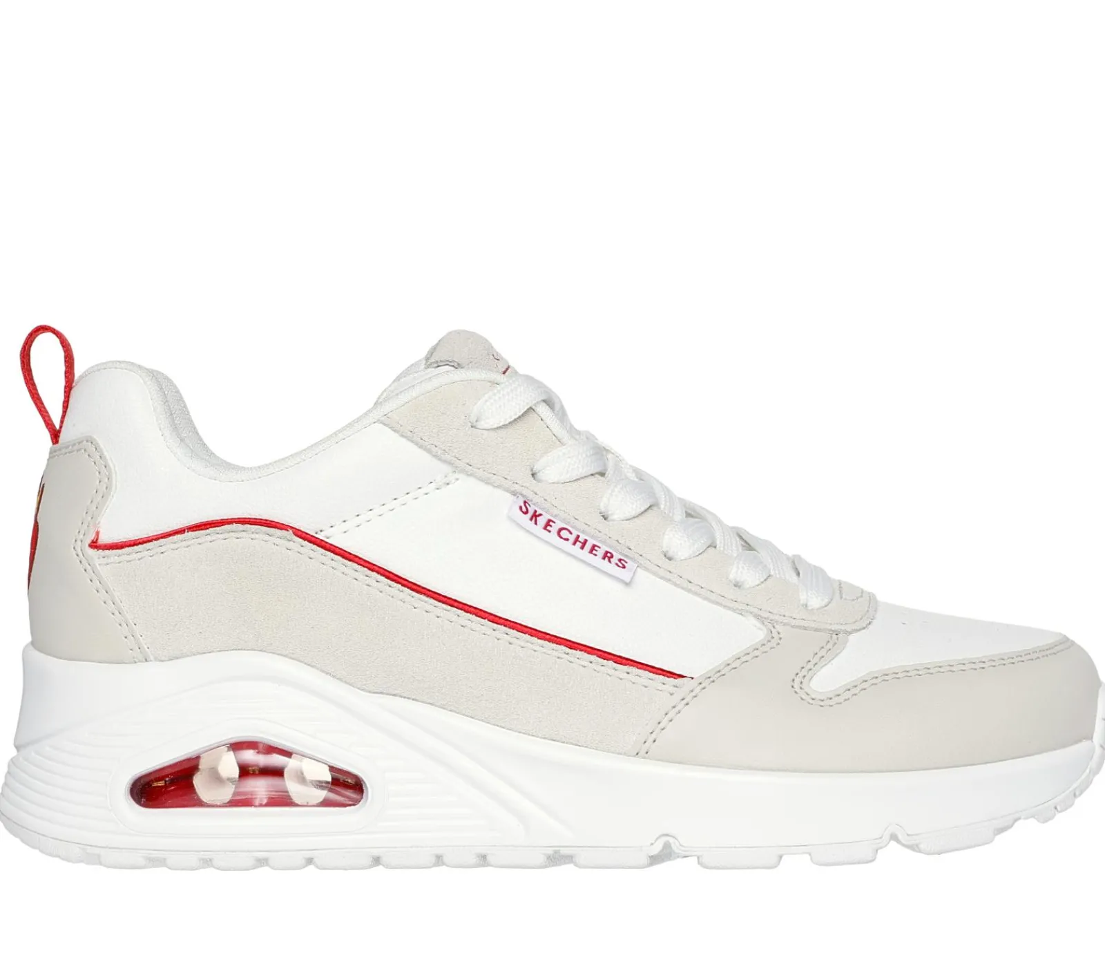 Com Atacadores|Sapatilhas Casuais-SKECHERS Ricardo Cavolo: Uno - Flaming Love BRANCO / NATURAL