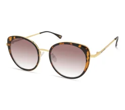 Óculos De Sol|Acessórios-SKECHERS Round Enamel Sunglasses CASTANHO