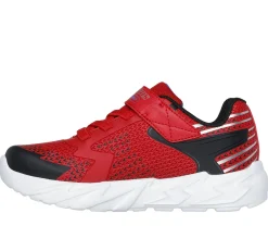 Calçado Sem Atacadores|Luzes-SKECHERS S Lights: Flex-Glow Bolt VERMELHO / PRETO