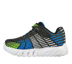 Luzes-SKECHERS S Lights: Flex-Glow Elite PRETO / LIMA