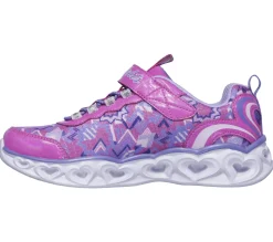 Sapatilhas-SKECHERS S Lights: Heart Lights ROSA NEON / MULTICOR