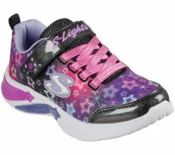 Calçado Sem Atacadores|Luzes-SKECHERS S Lights: Star Sparks PRETO / MULTICOR