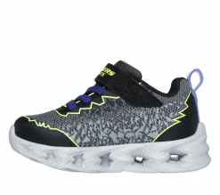 Calçado Sem Atacadores|Luzes-SKECHERS S Lights: Vortex 2.0 - Zorento PRETO / AMARELO