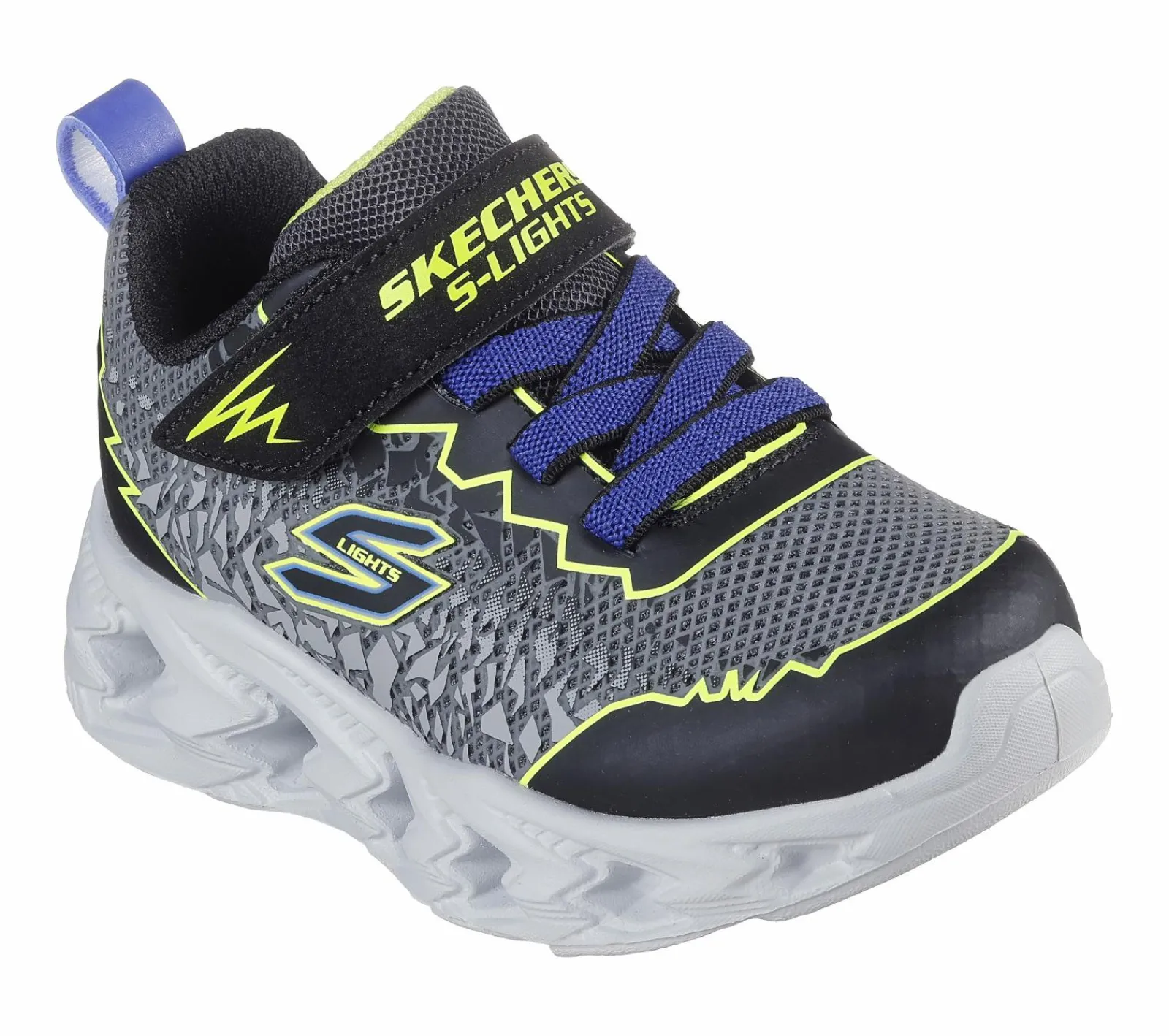 Calçado Sem Atacadores|Luzes-SKECHERS S Lights: Vortex 2.0 - Zorento PRETO / AMARELO