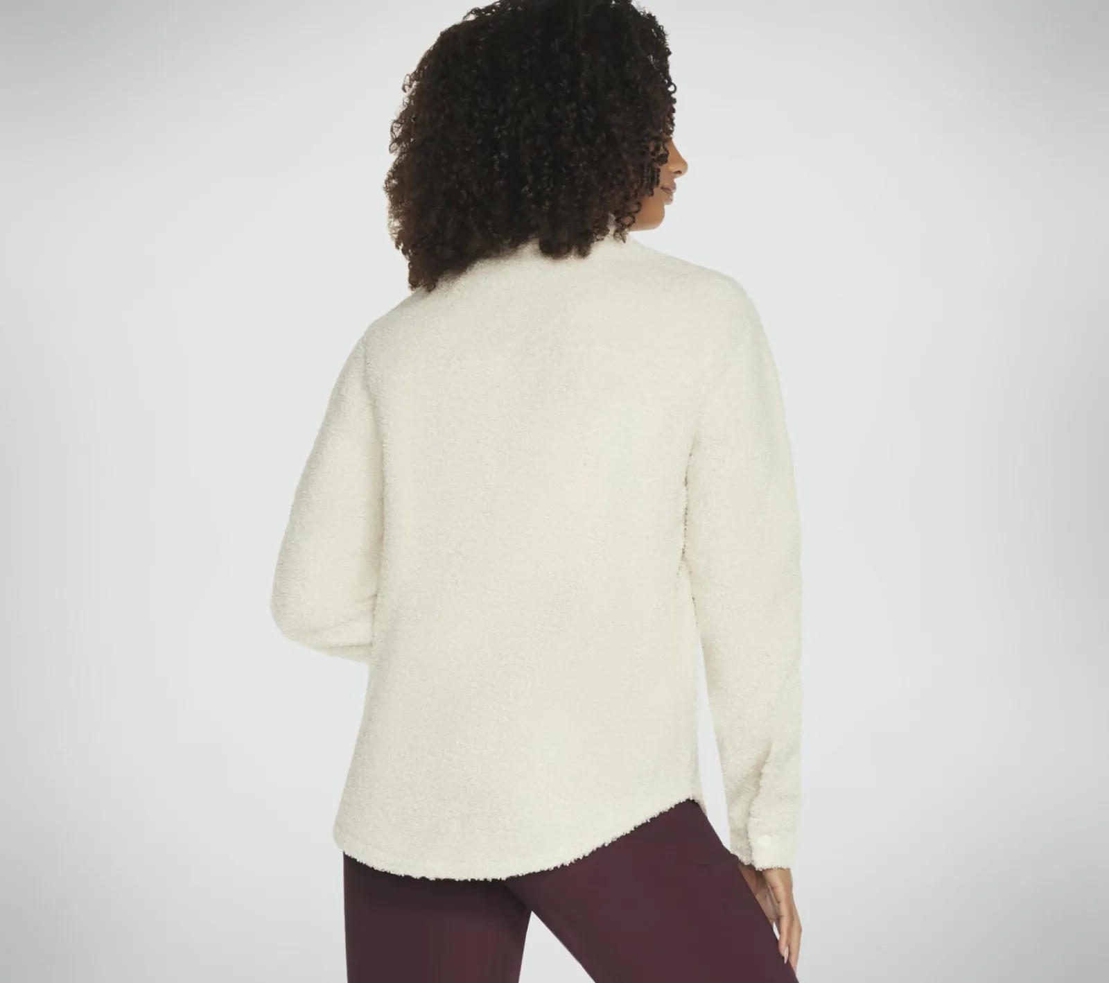 Partes De Cima|Partes De Cima-SKECHERS Sherpa Shacket CARMIN / BRANCO