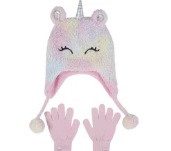 Acessórios Para A Cabeça|Acessórios Para A Cabeça-SKECHERS Sherpa Unicorn Hat And Glove Set MULTICOR