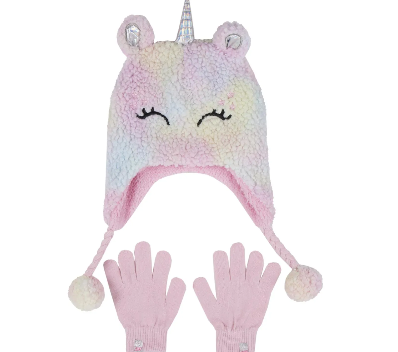 Acessórios Para A Cabeça|Acessórios Para A Cabeça-SKECHERS Sherpa Unicorn Hat And Glove Set MULTICOR