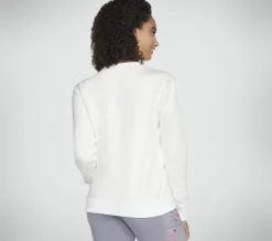 Partes De Cima|Partes De Cima-SKECHERS Signature Crew BRANCO / PRATEADO