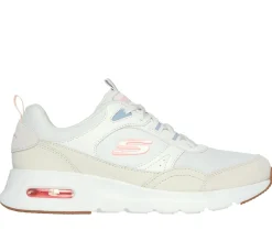 Com Atacadores|Sapatilhas Casuais-SKECHERS Skech-Air Court - Retro Avenue BRANCO SUJO
