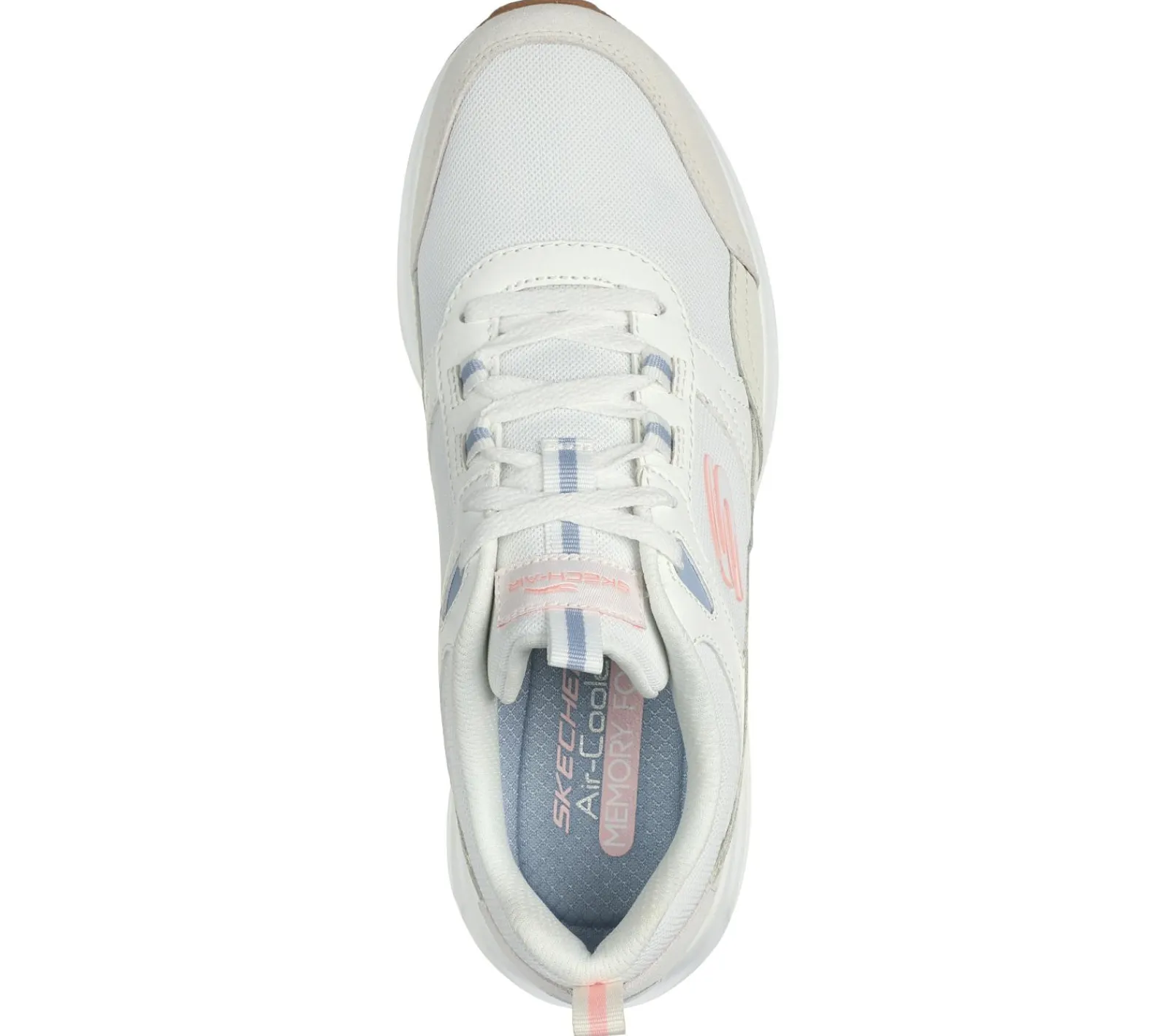 Com Atacadores|Sapatilhas Casuais-SKECHERS Skech-Air Court - Retro Avenue BRANCO SUJO