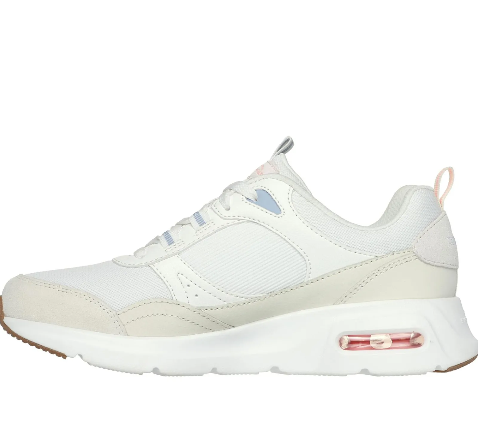 Com Atacadores|Sapatilhas Casuais-SKECHERS Skech-Air Court - Retro Avenue BRANCO SUJO