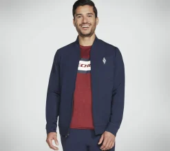 Partes De Cima|Partes De Cima-SKECHERS Apparel Hoodless Hoodie ULTRA GO Jacket NAVY