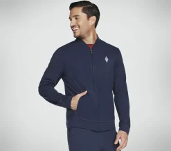 Partes De Cima|Partes De Cima-SKECHERS Apparel Hoodless Hoodie ULTRA GO Jacket NAVY