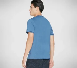 Partes De Cima|Partes De Cima-SKECHERS Apparel Kinetic Tee Shirt AZUL