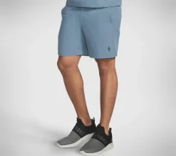 Calças|Partes De Baixo-SKECHERS Apparel Movement 7 Inch Short II AZUL / CINZENTO