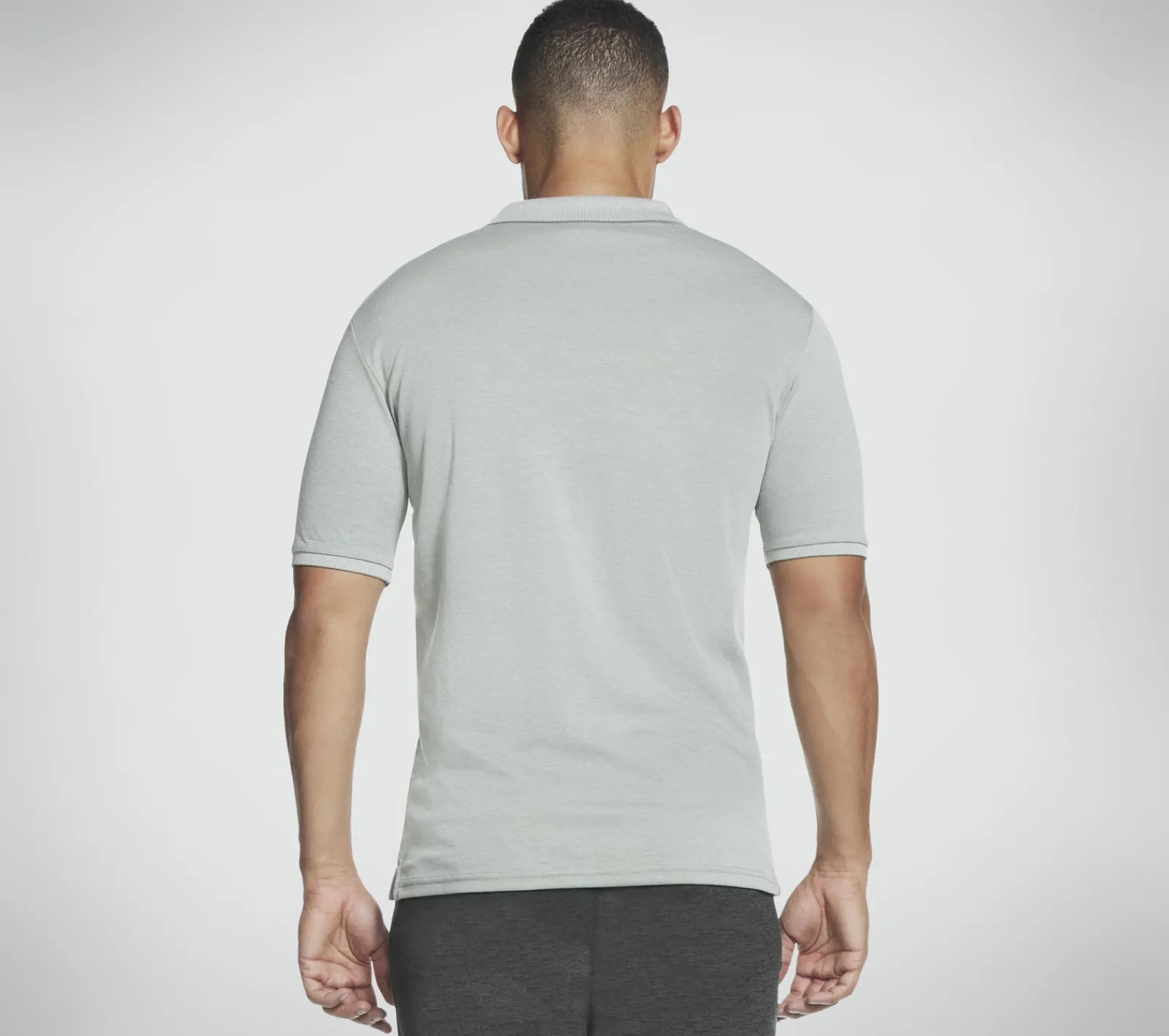 Partes De Cima|Partes De Cima-SKECHERS Apparel Off Duty Polo Shirt CINZENTO CLARO / VERDE