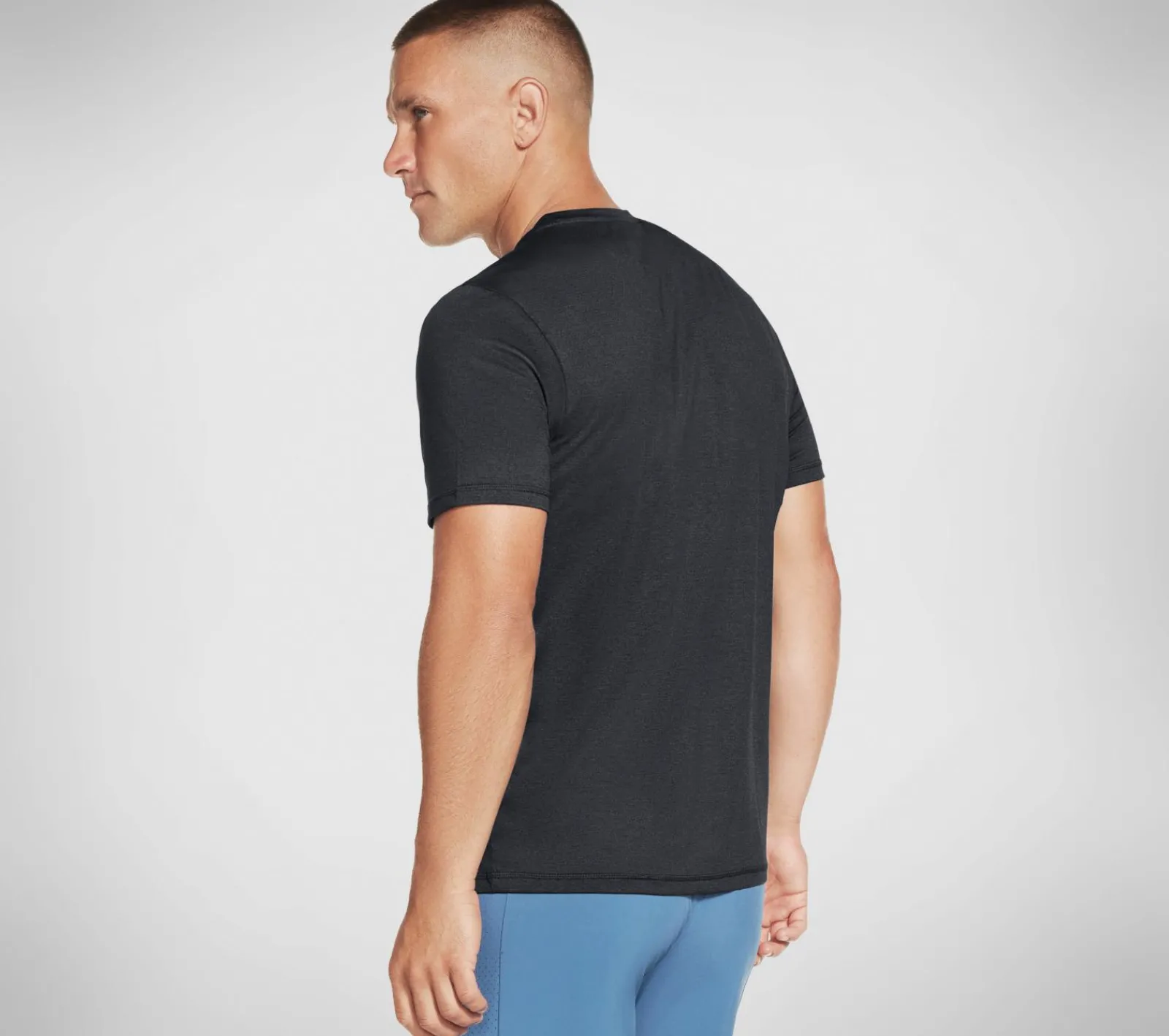 Partes De Cima|Partes De Cima-SKECHERS Apparel Skech-Air Tee Shirt PRETO