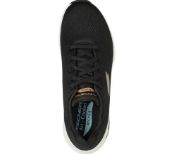 Com Atacadores|Sapatilhas-SKECHERS Arch Fit - Big Appeal PRETO / DOURADO ROSA
