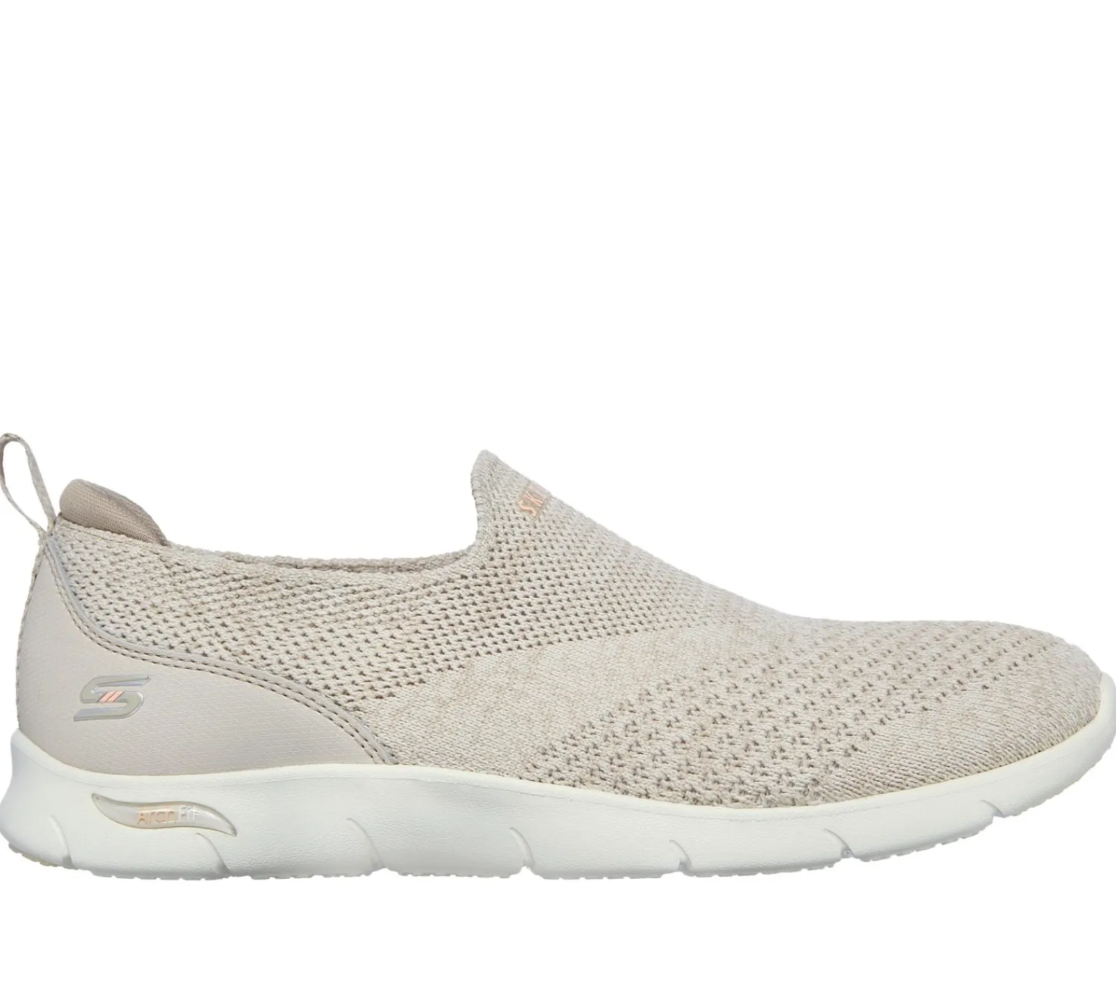 Calçado Sem Atacadores|Sapatilhas Casuais-SKECHERS Arch Fit Refine - Don't Go TAUPE