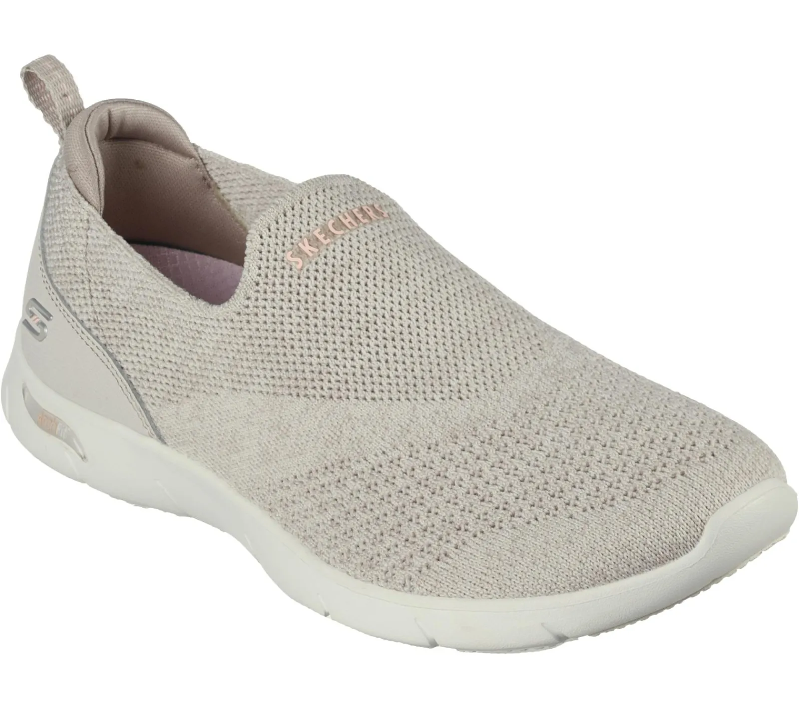 Calçado Sem Atacadores|Sapatilhas Casuais-SKECHERS Arch Fit Refine - Don't Go TAUPE