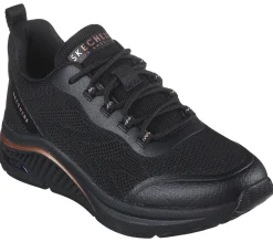 Com Atacadores|Calçado Sem Atacadores-SKECHERS Arch Fit S-Miles - Sonrisas PRETO
