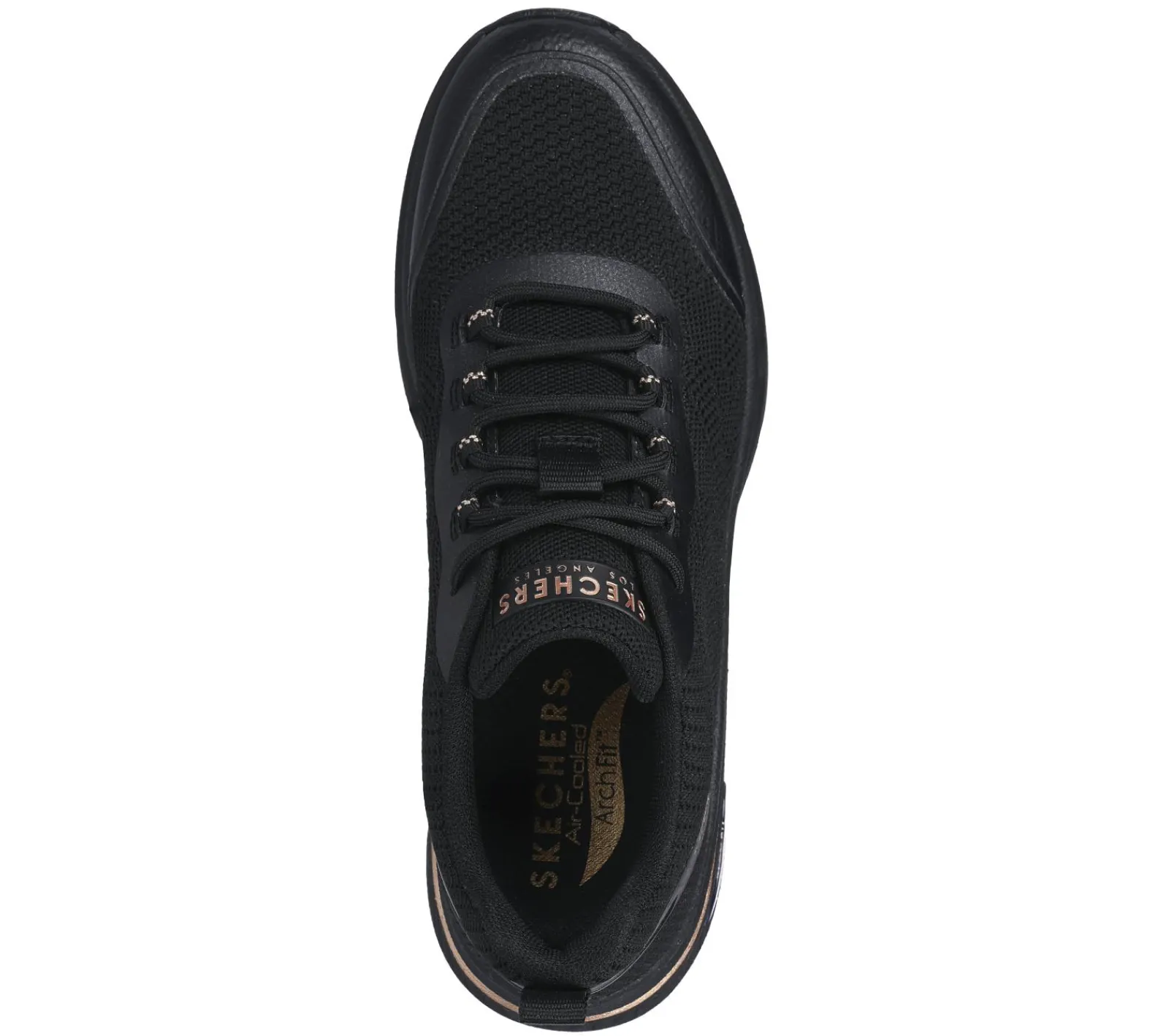 Com Atacadores|Calçado Sem Atacadores-SKECHERS Arch Fit S-Miles - Sonrisas PRETO