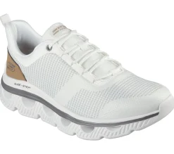 Sapatos Com Atacadores|Sapatilhas-SKECHERS BOBS Sport Arc Waves - Slick Move BRANCO SUJO