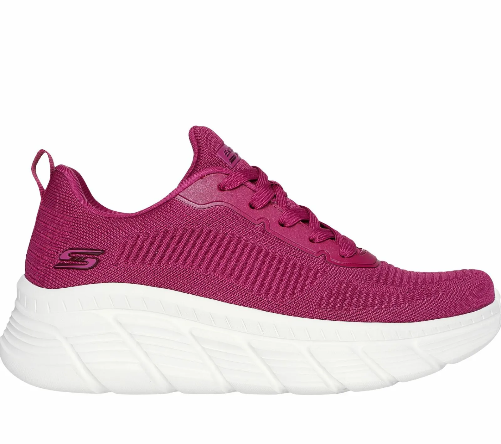 Com Atacadores|Sapatilhas-SKECHERS BOBS Sport B Flex Hi - Flying HI FUCSIA