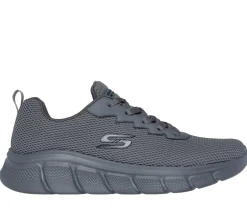 Sapatilhas|Com Atacadores-SKECHERS BOBS Sport B Flex - Chill Edge CINZENTO ESCURO