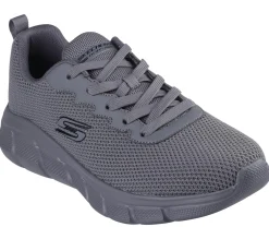 Sapatilhas|Com Atacadores-SKECHERS BOBS Sport B Flex - Chill Edge CINZENTO ESCURO