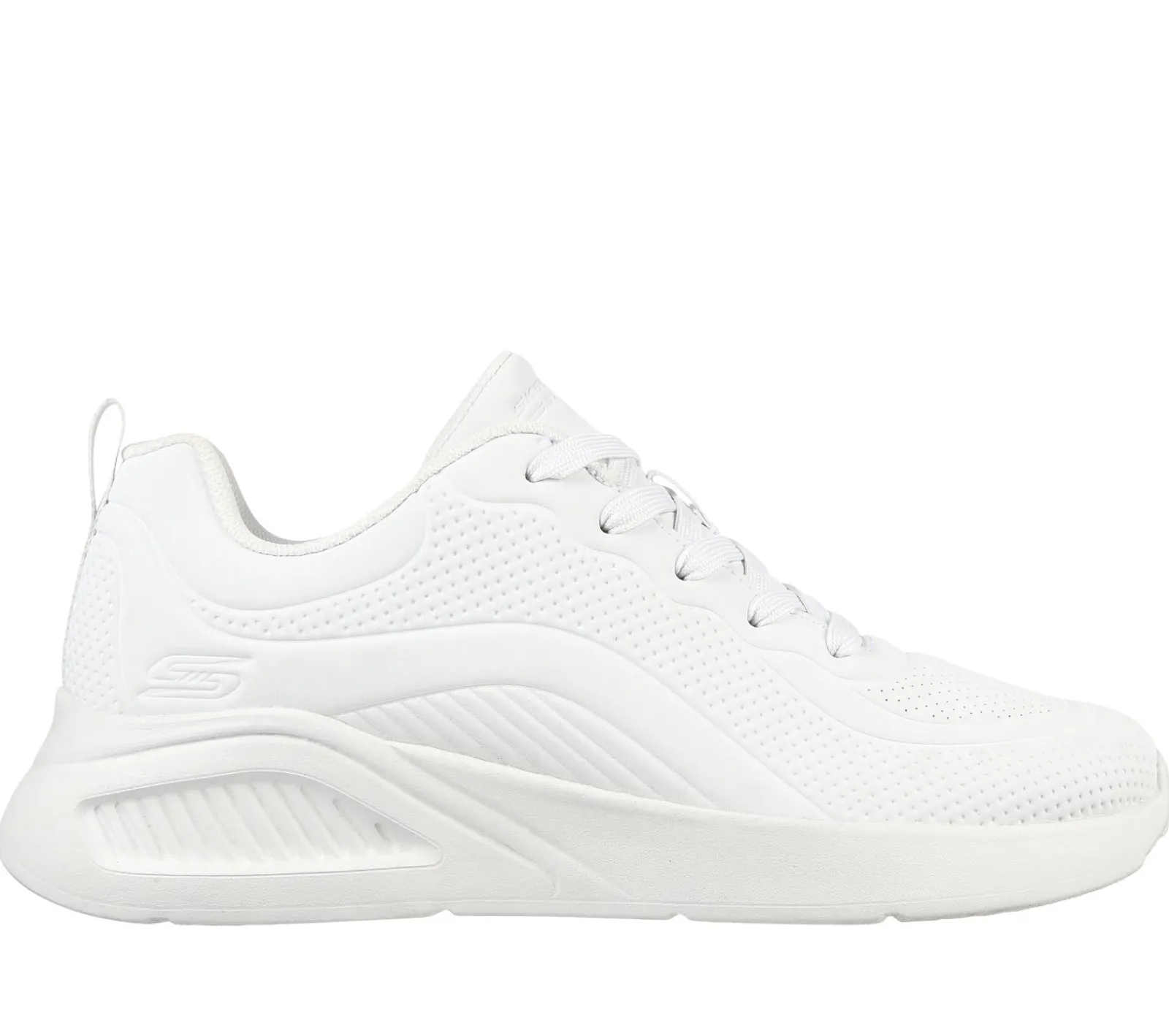 Com Atacadores|Sapatilhas-SKECHERS BOBS Sport Buno - How Sweet BRANCO