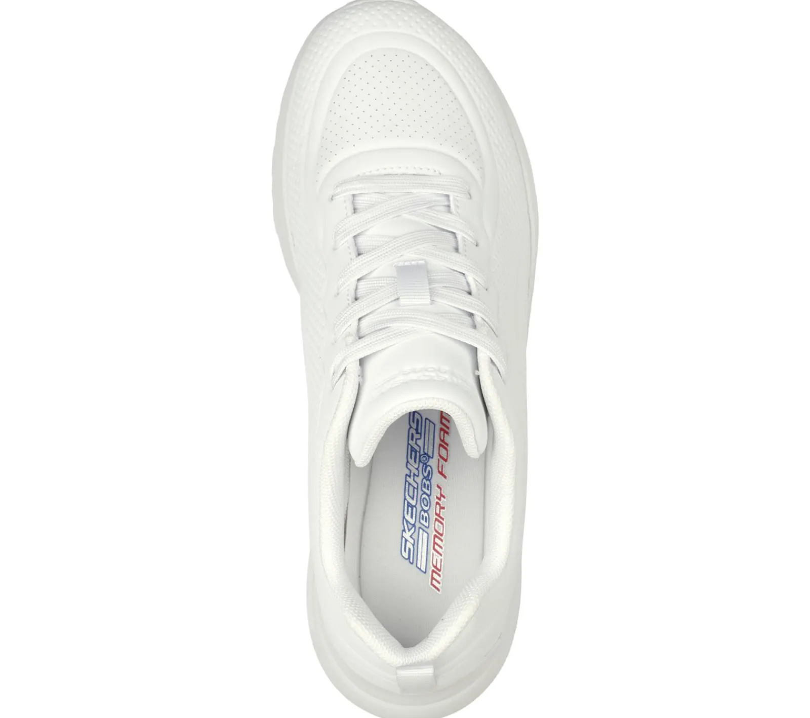Com Atacadores|Sapatilhas-SKECHERS BOBS Sport Buno - How Sweet BRANCO