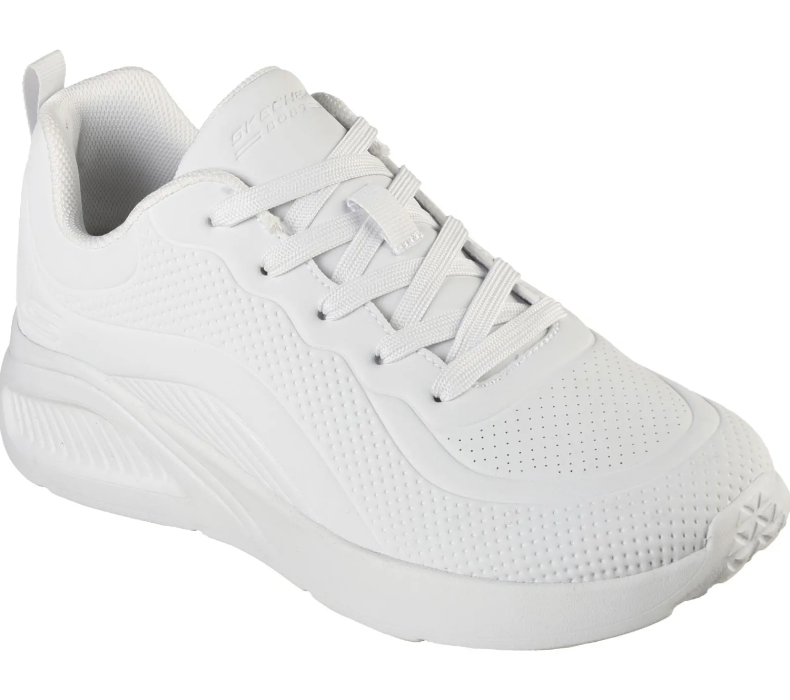 Com Atacadores|Sapatilhas-SKECHERS BOBS Sport Buno - How Sweet BRANCO