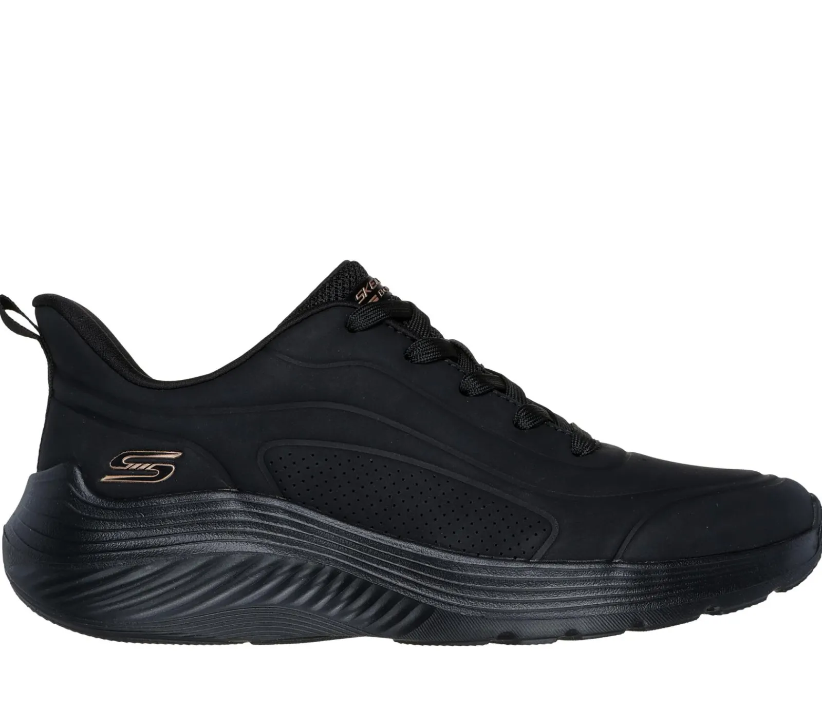 Com Atacadores|Sapatilhas-SKECHERS BOBS Sport Squad Waves - Just Wading PRETO